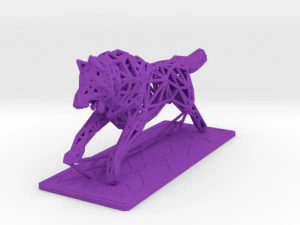 white wolf 3D Print Model