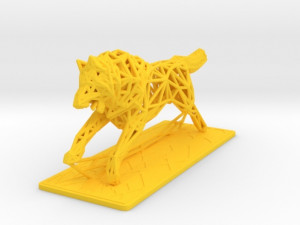 white wolf 3D Print Model
