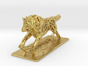 white wolf 3D Print Model