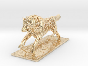 white wolf 3D Print Model