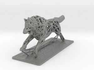 white wolf 3D Print Model