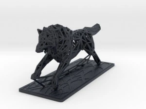 white wolf 3D Print Model
