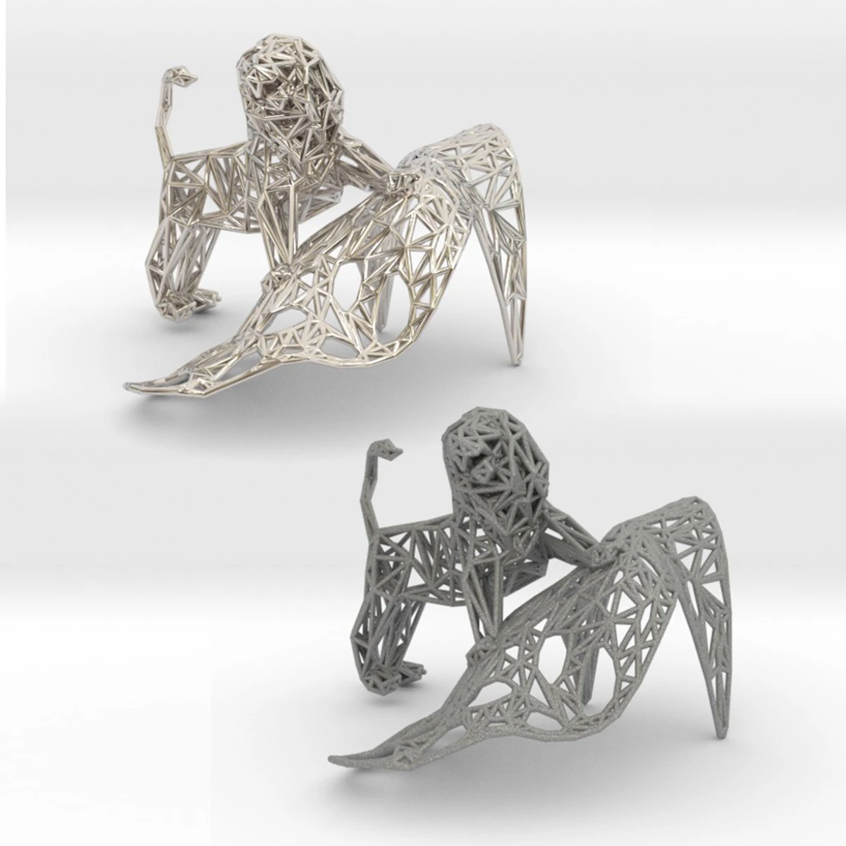 le&atilde;o Modelo de Impressão 3D .c4d .max .obj .3ds .fbx .stl .blend 
