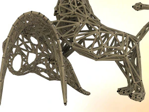 le&atilde;o Modelo de Impressão 3D