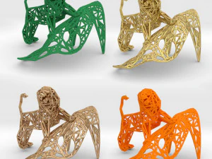 le&atilde;o Modelo de Impressão 3D