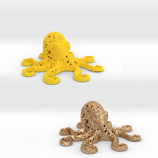 octopus 3D-printmodel .c4d .max .obj .3ds .fbx .stl .blend 