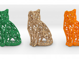 sitting cat 3D-Druckmodell