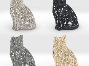 sitting cat 3D Print Model