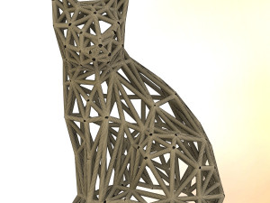 sitting cat 3D-Druckmodell
