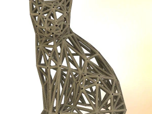 sitting cat 3D Print Model