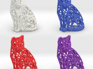 sitting cat 3D Print Model