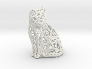 sitting cat 3D-Druckmodell