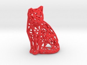 sitting cat 3D-Druckmodell