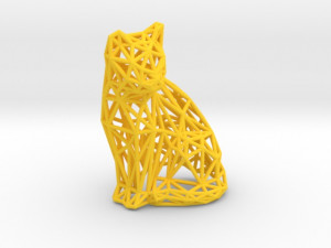sitting cat 3D-Druckmodell