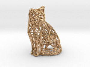 sitting cat 3D-Druckmodell