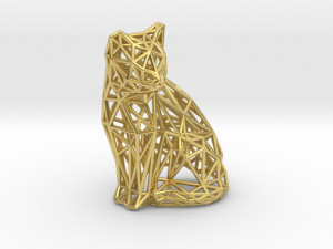 sitting cat 3D-Druckmodell