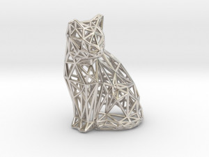 sitting cat 3D-Druckmodell