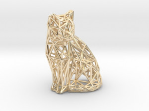 sitting cat 3D-Druckmodell