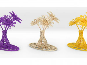 flower vase 3D Print Model
