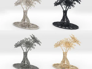 flower vase 3D Print Model