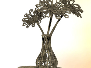 flower vase 3D-printmodel