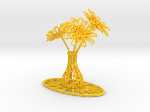 flower vase 3D-printmodel