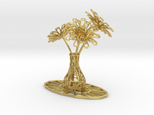 flower vase 3D-printmodel