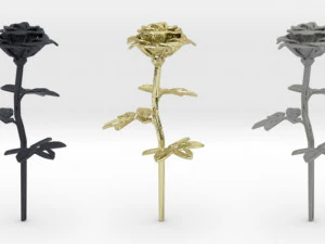 rose single stick 3D Print Model