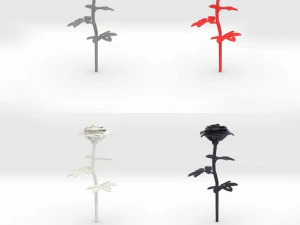 rose single stick 3D Print Model