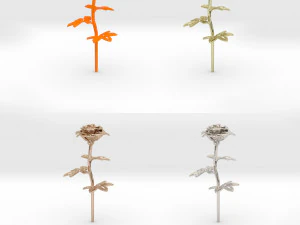 rose single stick 3D Print Model