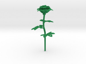 rose single stick 3D 打印模型