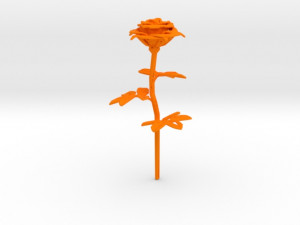 rose single stick 3D 打印模型