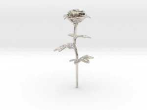 rose single stick 3D Print Model
