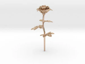 rose single stick 3D Print Model