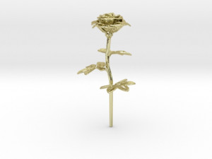 rose single stick 3D 打印模型