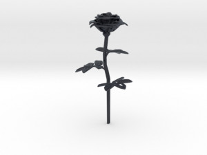 rose single stick 3D 打印模型