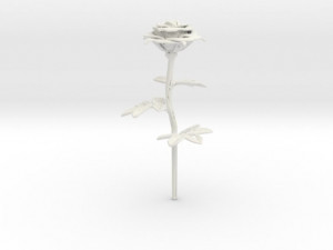 rose single stick 3D 打印模型