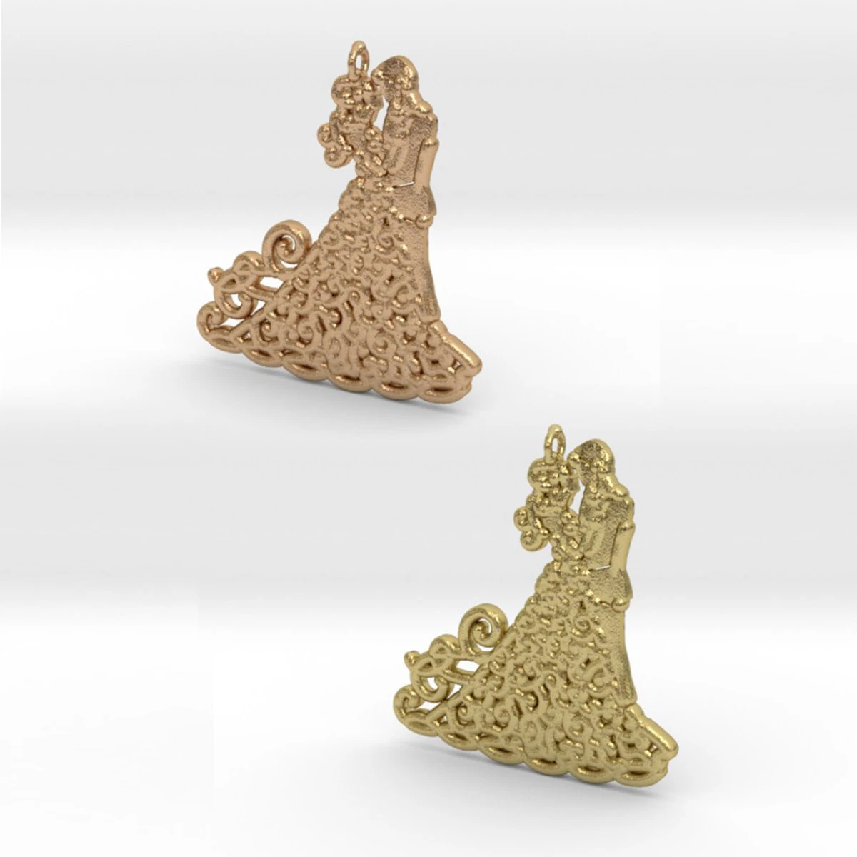 dancing couple pendant 3D Print Model .c4d .max .obj .3ds .fbx .stl .blend 