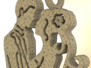 dancing couple pendant 3D Print Model