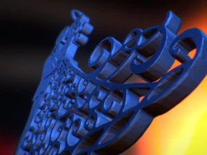 dancing couple pendant 3D Print Model