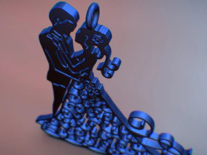 dancing couple pendant 3D Print Model