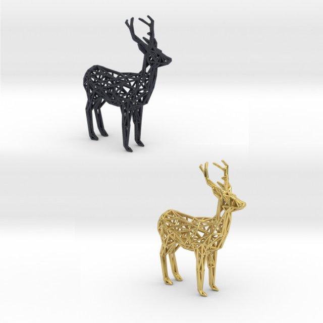 deer 3D Print Model .c4d .max .obj .3ds .fbx .stl .blend 
