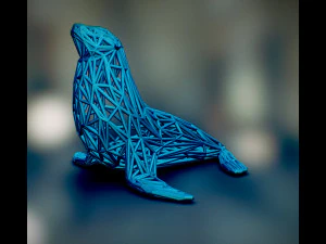 アシカ 3Dプリントモデル