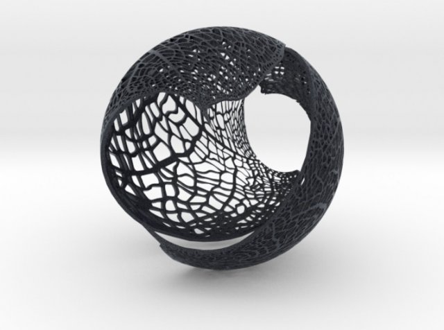 spherical leaf lampshed small 3D 打印模型 .c4d .max .obj .3ds .fbx .stl .blend 