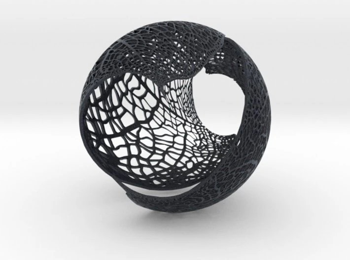 spherical leaf lampshed small 3D Print Model .c4d .max .obj .3ds .fbx .stl .blend 