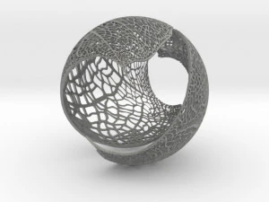 spherical leaf lampshed small 3D Print Model