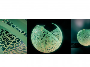 spherical leaf lampshed small 3D 打印模型