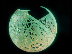 spherical leaf lampshed small 3D 打印模型