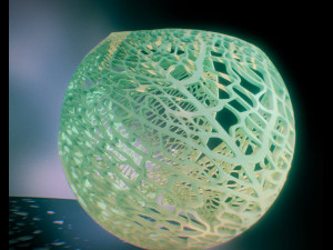 spherical leaf lampshed small 3D 打印模型