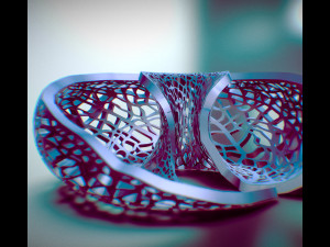leafy torus lampshed Modello di stampa 3D